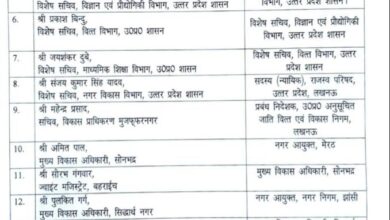 Photo of UP IAS Transfer List: यूपी में 17 IAS अफसरों का ट्रांसफर, देखें लिस्ट