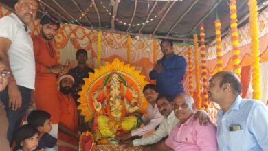 Photo of Ganesh Chaturthi : सेक्टर-82 में भगवान गणेश की मूर्ति प्रतिष्ठित, 9 सितम्बर को होगा विसर्जन