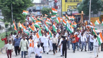 Photo of राज्यसभा सांसद सुरेंद्र नागर के नेतृत्व में निकाली तिरंगा यात्रा