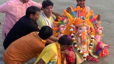 Photo of धर्म-कर्मः गणेश जी की प्रतिमा को फजालपुर नहर में की गई विसर्जित