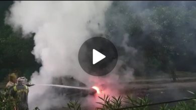 Photo of हादसाः देखते ही देखते आग के गोले में तब्दील हो गई कार