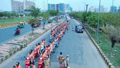 Photo of समापनः रैली में शामिल लोगों का जगह—जगह पर लोगों के साथ ही पुलिस कर्मियों ने किया स्वागत