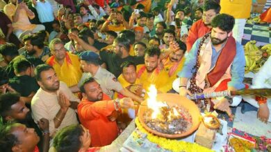 Photo of Greater Noida News : गौतमबुद्धनगर में कन्हैया मित्तल के भजन पर झूमे हज़ारों श्याम भक्त