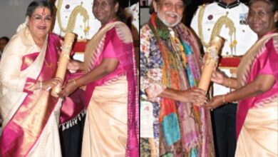 Photo of Padma Bhushan : राष्ट्रपति द्रौपदी मुर्मू ने अभिनेता मिथुन चक्रवर्ती और पॉप क्वीन उषा उत्थुप को पद्म भूषण से किया सम्मानित 