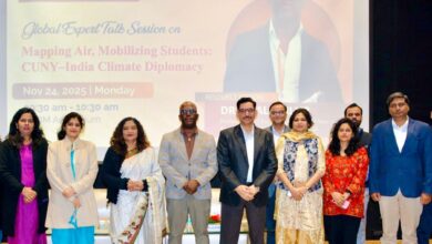 Photo of ग्लोबल टॉक सीरीज में “मैपिंग एयर, मोबिलाइजिंग स्टूडेंट्स: सीयूएनवाई-इंडिया क्लाइमेट डिप्लोमेसी विषय पर मेजबानी