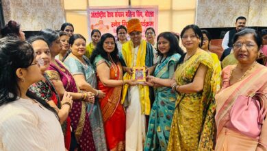 Photo of राष्ट्र निर्माण में महिलाओं की भागीदारी बढ़ाने का आह्वान, शांतक्का जी ने वैश्य समाज की बहनों से किया संवाद