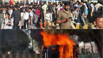 Photo of नोएडा फेज-2 में वेतन वृद्धि की मांग ने लिया हिंसक रूप, प्रदर्शन के दौरान आगजनी और भारी तोड़फोड़