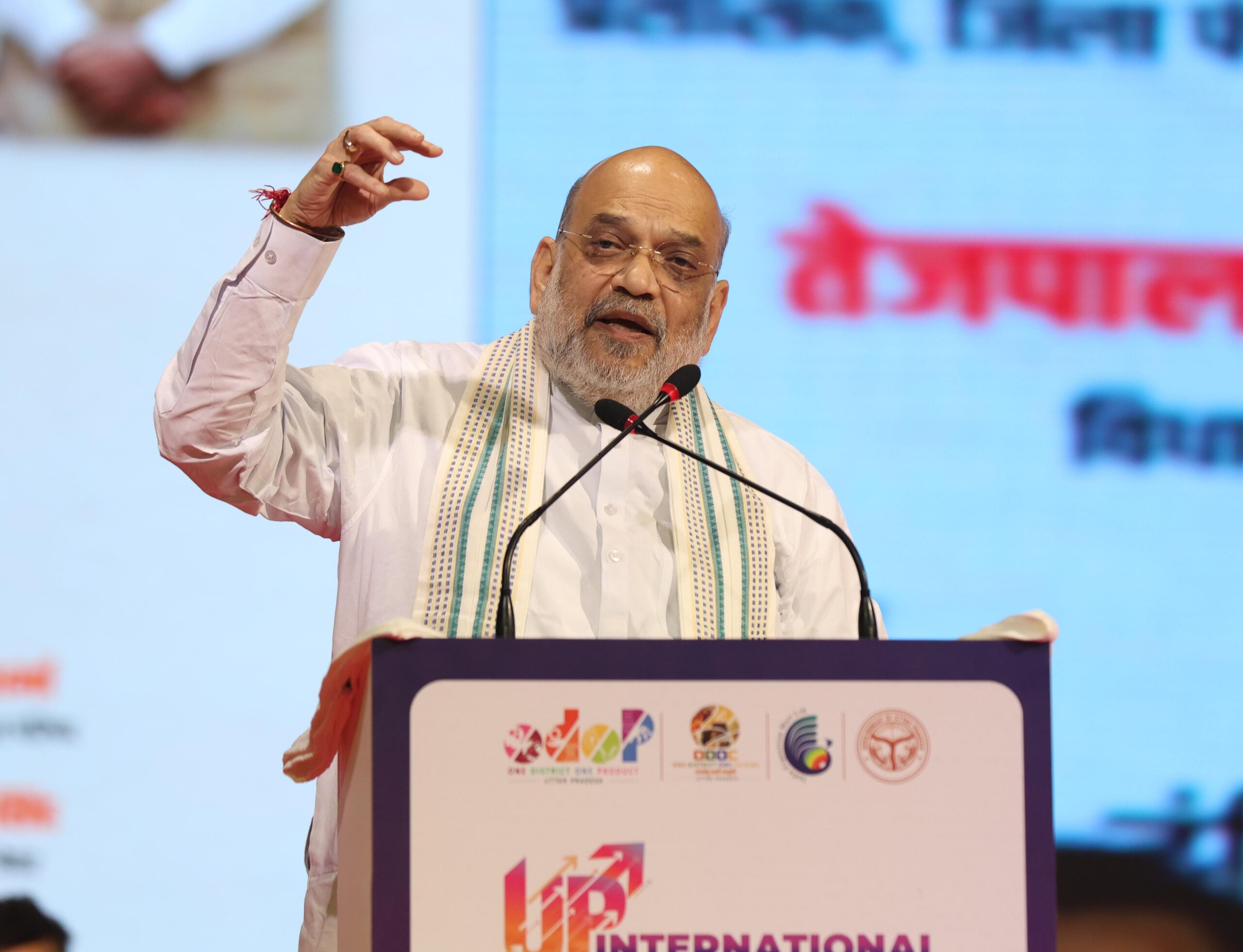 Noida: यूपी इंटरनेशनल ट्रेड शो में गृह मंत्री अमित शाह बोले-यूपी में बनी ब्रह्मोस मिसाइल ने उड़ाई पाकिस्तान की नींद